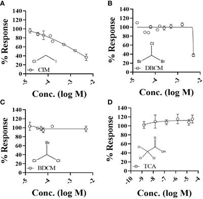 Investigating the endocrine disruption effects of four disinfection byproducts on zebrafish estrogen receptor-α